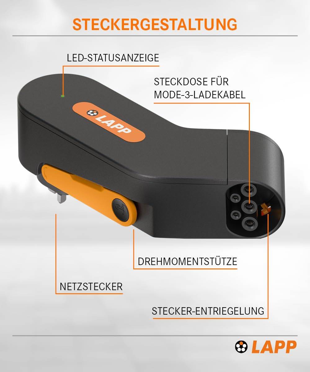 LAPP Mobility Dock UK 2,3 kW – Mobiles EV Ladegerät mit Typ G Stecker für E-Auto, 1‑phasig, Schwarz-5