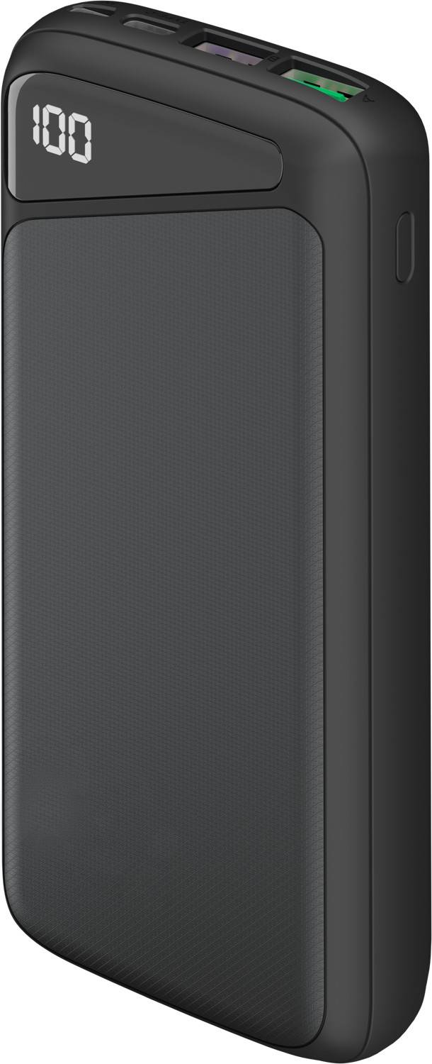 Goobay Powerbank 20000 mAh, Powerbank mit USB-C & USB-A, 18 W Power Delivery & Quick Charge, LiPo 74 Wh