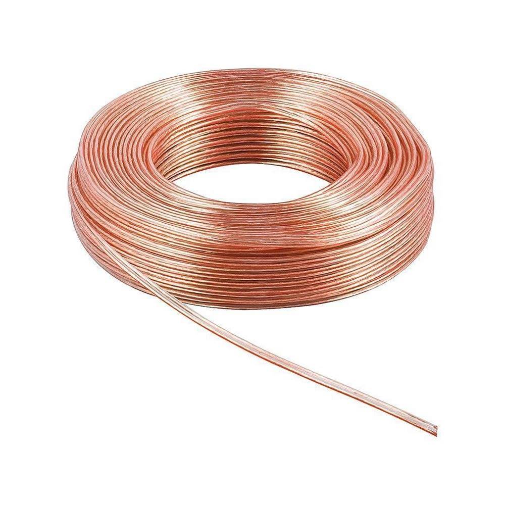 Goobay 15131 Lautsprecherkabel 2x 2,5mm² Kupferlitze / Audiokabel Boxenkabel Kupferkabel Meterware / Transparent / 25m-1