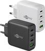 Goobay 64822 USB-C Ladegerät 68W, PD Fast Charger, Multiport Universal USB-C Schnellladegerät Laptop Handy, Weiß