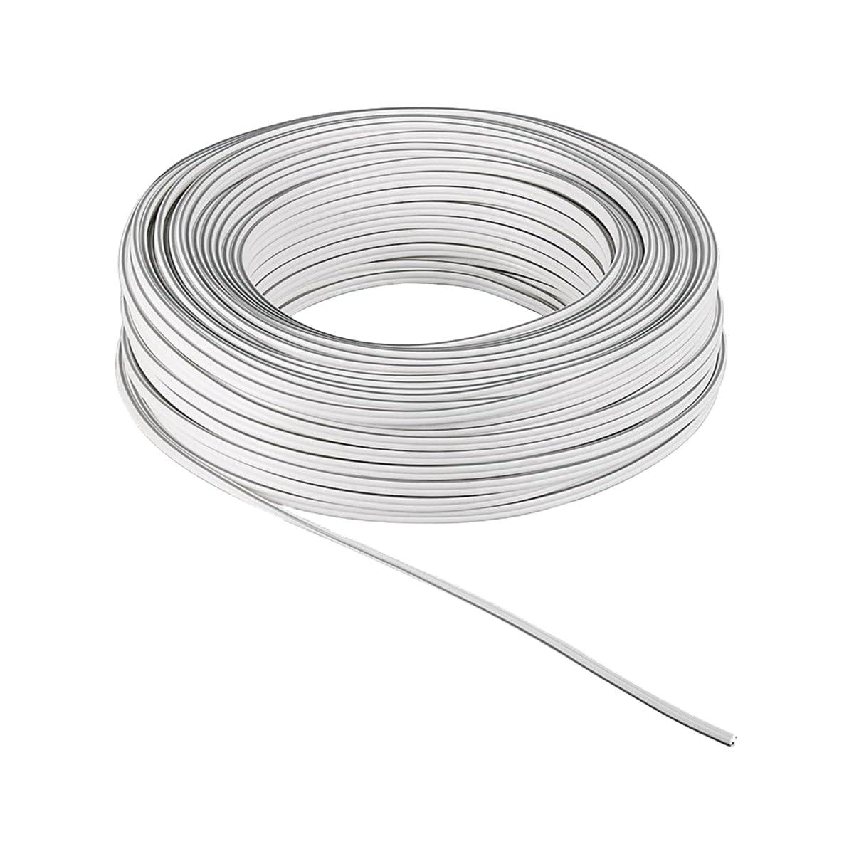 Goobay 15110 Lautsprecherkabel 2x 0,5 mm² Kupferlitze / Audiokabel Boxenkabel / Kupferkabel Meterware / Weiß / 25m-5