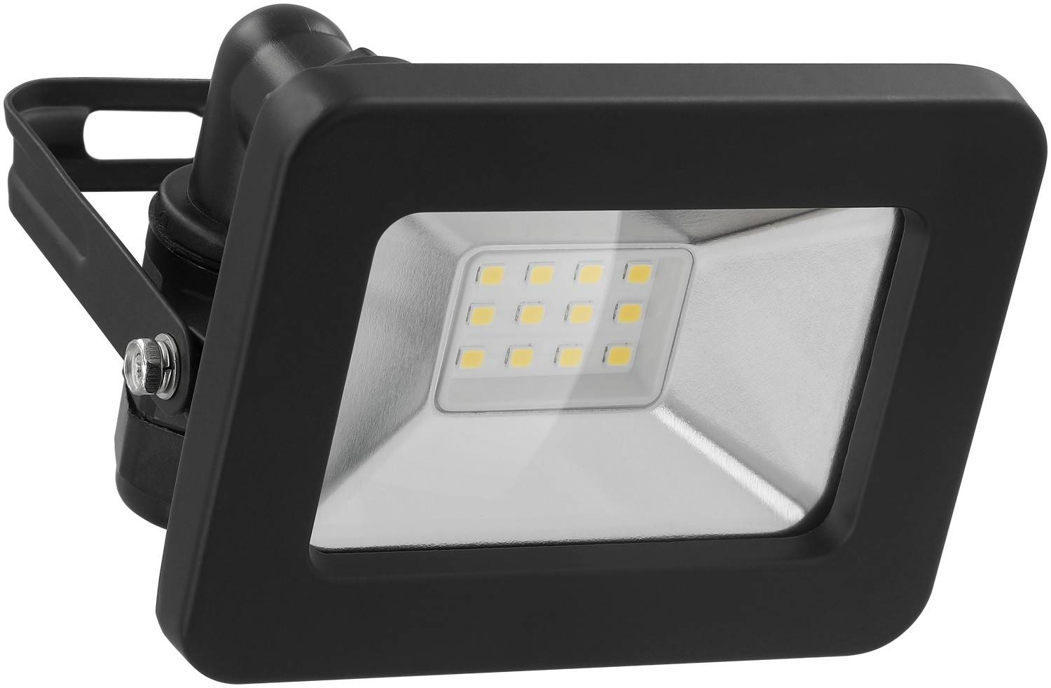 Goobay 53868 LED Strahler Außen 10W Außenstrahler 850 lm / Scheinwerfer Wandmontage Fluter / Gartenstrahler / Schwarz-0