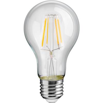 Goobay 65395 LED Glühbirne E27 Leuchtmittel 4 Watt / LED Birne warmweiß 2700 K / Sockel E27 / LED Glühlampe Filament-0