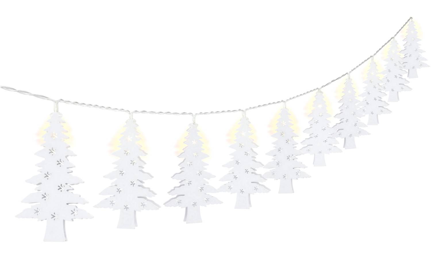 Goobay 57947 LED-Lichterkette 10 warmweiße LED mit Timer, Weihnachtsbeleuchtung Tannenbaum Lichterkette mit Batterie-0