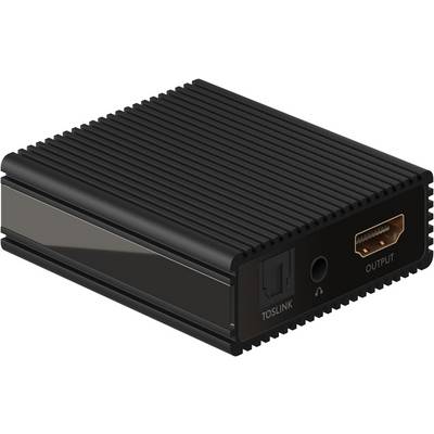 Goobay 58477 HDMI Extractor Audio 4K @ 60Hz Digital auf Analog Konverter 18 Gbit/s HDMI Audio Adapter Toslink & Klinke-0