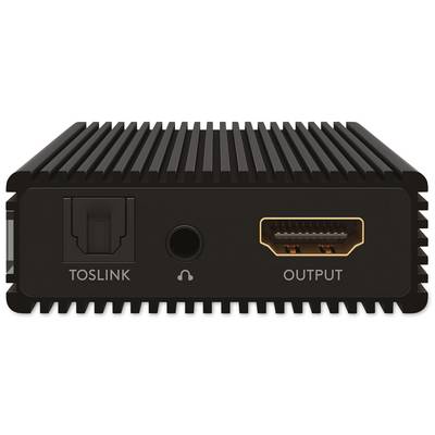 Goobay 58477 HDMI Extractor Audio 4K @ 60Hz Digital auf Analog Konverter 18 Gbit/s HDMI Audio Adapter Toslink & Klinke-1