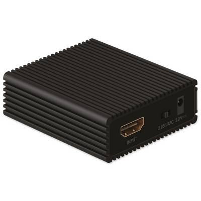 Goobay 58477 HDMI Extractor Audio 4K @ 60Hz Digital auf Analog Konverter 18 Gbit/s HDMI Audio Adapter Toslink & Klinke-4