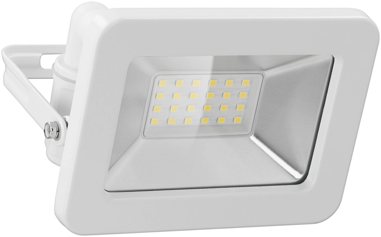 Goobay 53871 LED Strahler Außen 20W Außenstrahler 1700 lm / Scheinwerfer Wandmontage Fluter / IP56 Gartenstrahler / Weiß-0