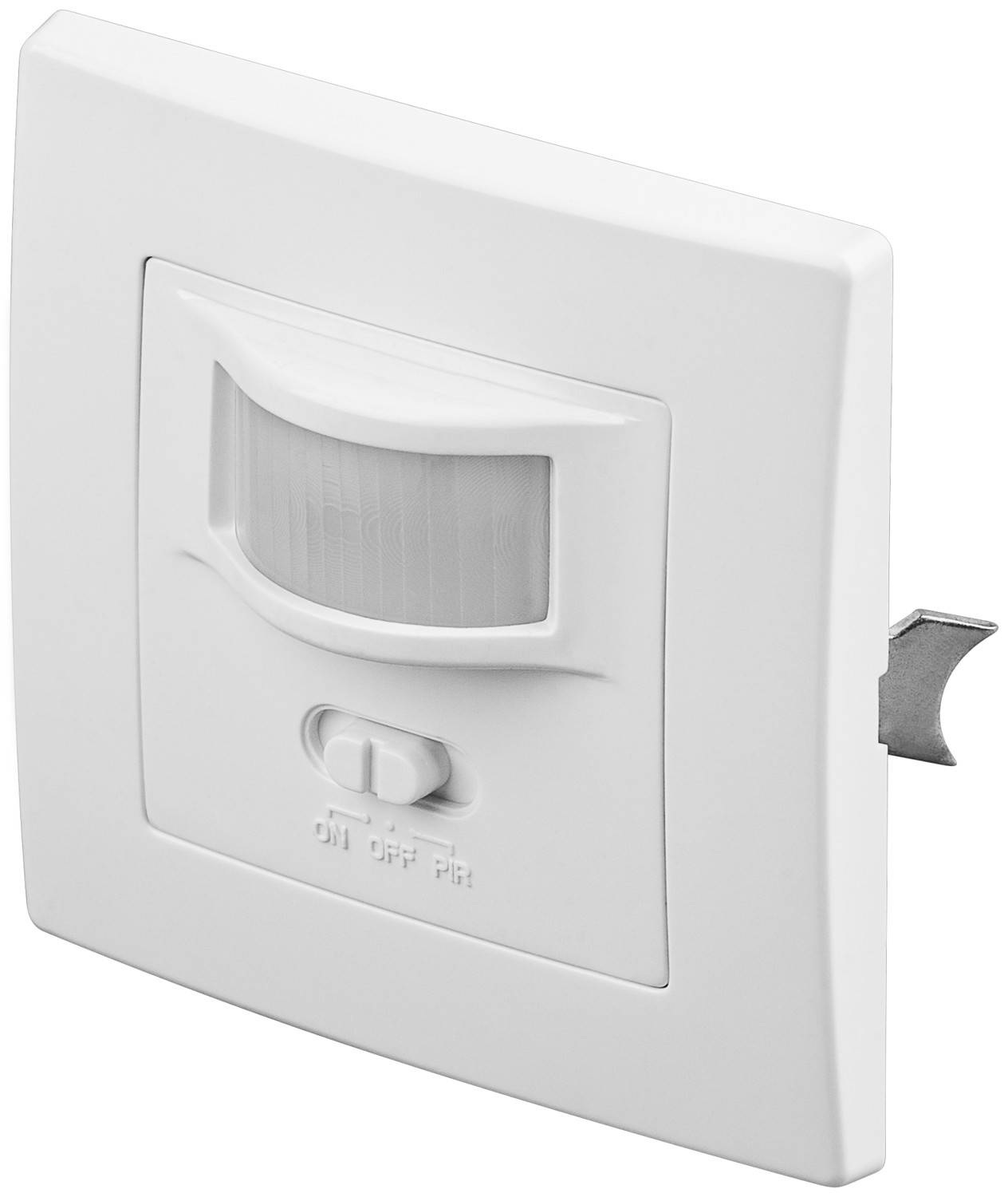 Goobay 96005 Infrarot Bewegungsmelder mit 160° PIR-Sensor für innen LED Leuchten Unterputz Wandmontage Melder, 9 m, Weiß-0