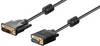 Goobay 93260 DVI-A auf VGA Kabel / Full HD Monitorkabel / DVI A 12+5 Pin Stecker vergoldet / Bildschirmkabel Schwarz 2m