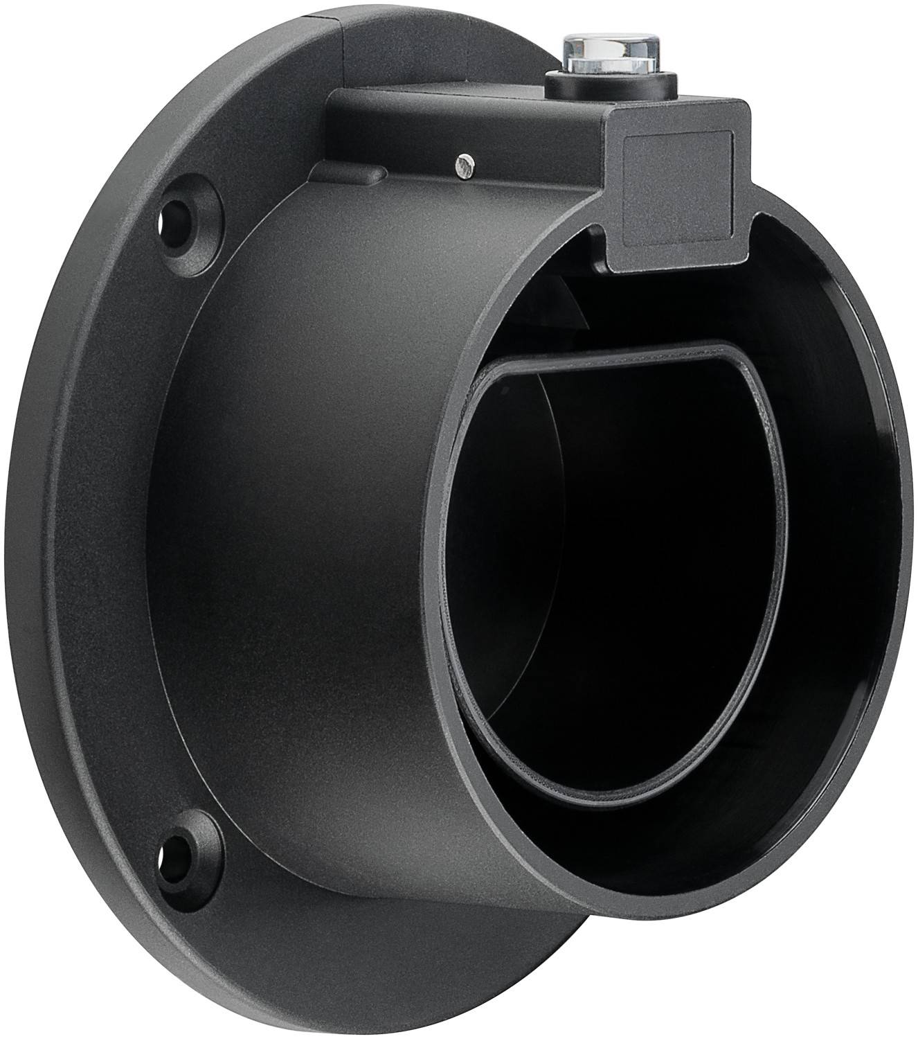 Goobay 61141 Wandhalterung Typ 2 Ladekabel Hybrid & E-Auto Stecker Schutz Halterung für Wallbox Kabelhalter Wand Schwarz-0