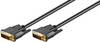 Goobay 69203 DVI auf DVI Kabel Bildschirmkabel / Full HD Monitorkabel / DVI I Dual Link 24+5 Pin Stecker / Schwarz / 2m