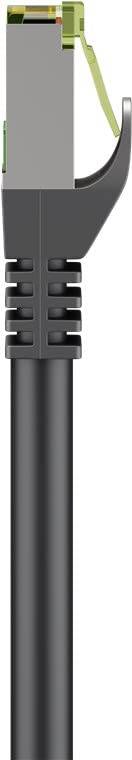 Goobay 61096 CAT 8.1 Patchkabel S/FTP PiMF halogenfrei 2 GHz Netzwerkkabel Internetkabel Patch Cord LAN Kabel Schwarz 5m-2