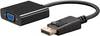 Goobay 60606 DisplayPort auf VGA Adapter / Monitor Adapterkabel / DP Stecker zu VGA Buchse 15 polig Konverter / Schwarz