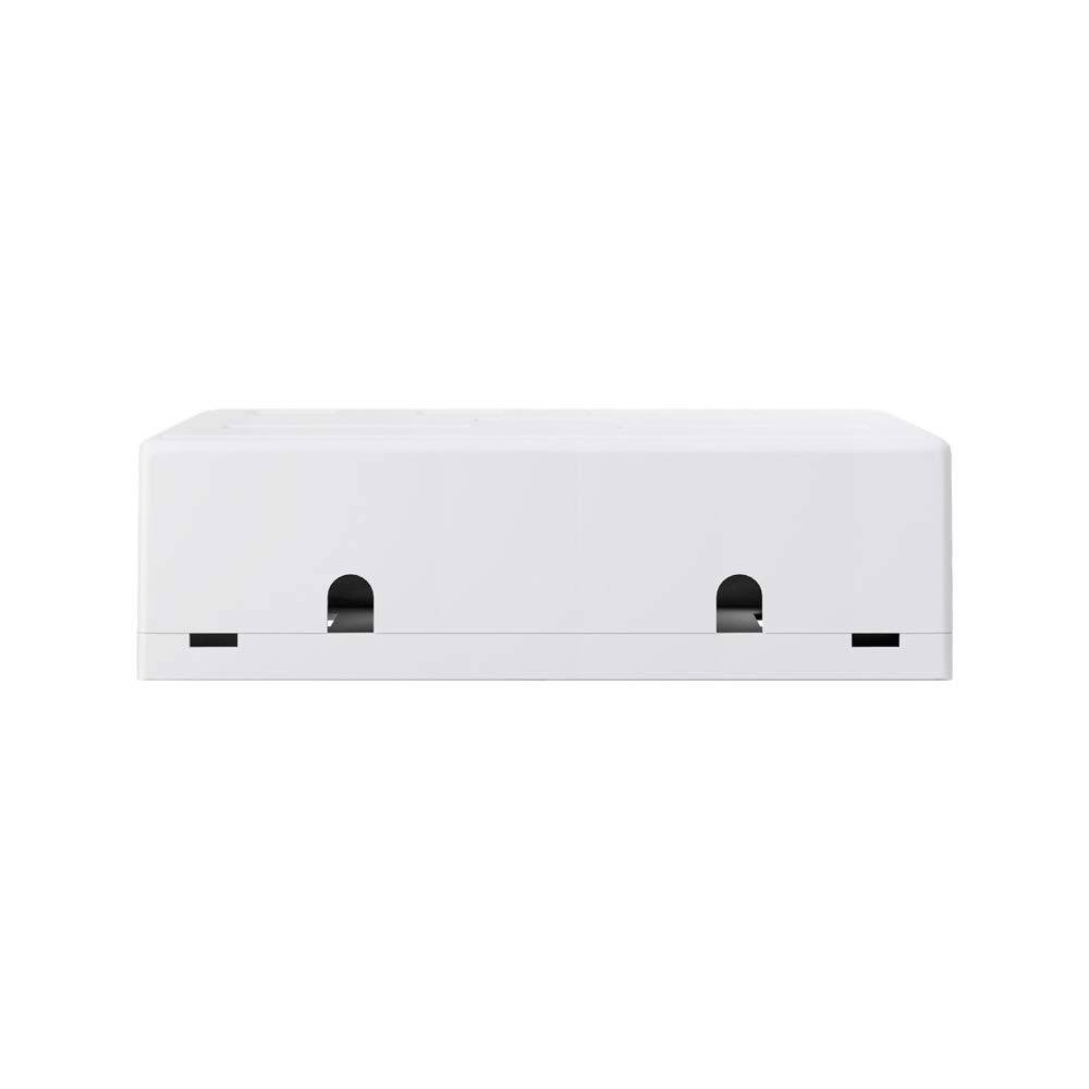 Goobay 79376 Keystone Gehäuse 4 Port / Leer Patch Panel für Keystone Module / 4-fach Aufputzdose / Snap-In-System / Weiß-2
