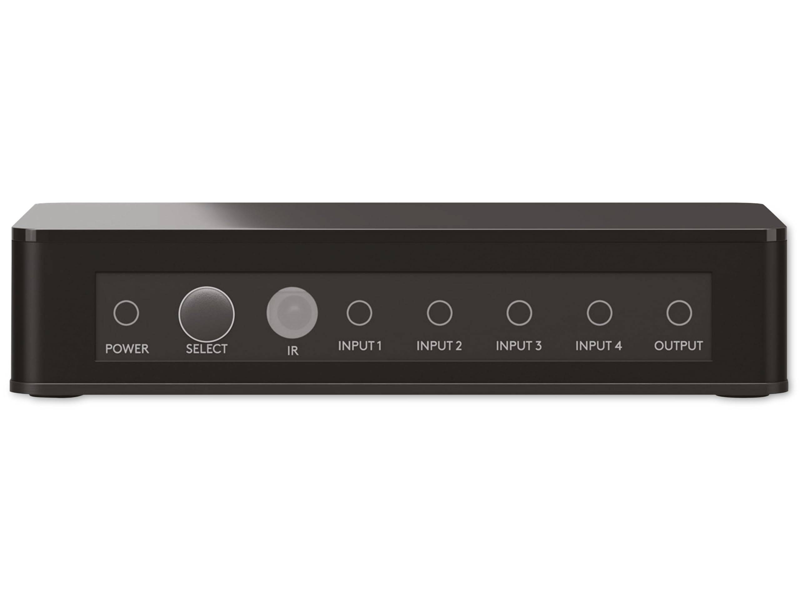 Goobay 58489 HDMI Umschalter 4 in 1 out Fernbedienung HDMI Kabel 4K @ 60Hz HDMI Switch 18 Gbit/s Umschaltbox HDMI Weiche-1