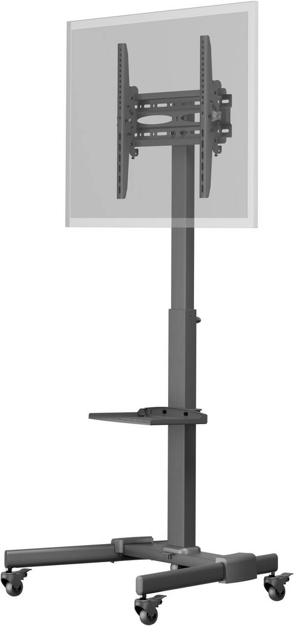 Goobay 59507 TV Bodenständer BASIC 94 cm (37") - 178 cm (70") TV Präsentationsständer mit Rollen, VESA 600x400, 35 kg