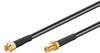 Goobay 51677 WLAN Antennenkabel RP SMA Anschlüsse Koaxialkabel Antennenkabelverlängerung WLAN Geräte Koaxial Schwarz 3m
