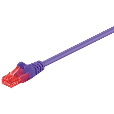 Goobay 95266 CAT 6 Netzwerkkabel RJ45 Stecker 250 MHz CCA Patchkabel Ethernet LAN Kabel U/UTP Internetkabel Lila 10m-0