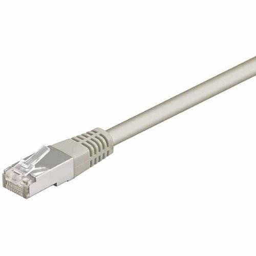Goobay 50127 CAT 5e Netzwerkkabel RJ45 Stecker 100 MHz CCA Leiter Ethernet LAN Kabel F/UTP Internetkabel Grau 1m-1