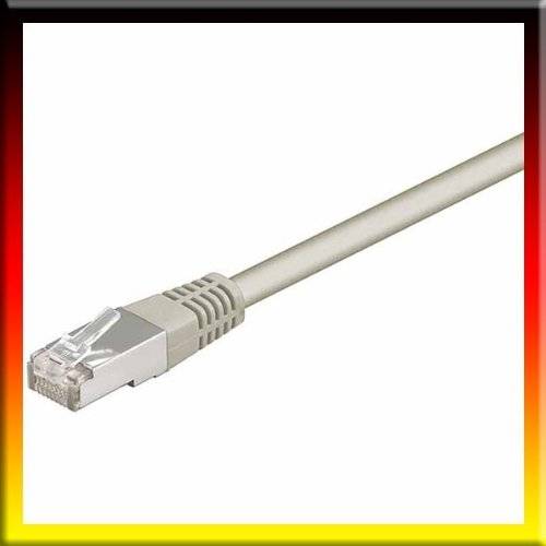 Goobay 50127 CAT 5e Netzwerkkabel RJ45 Stecker 100 MHz CCA Leiter Ethernet LAN Kabel F/UTP Internetkabel Grau 1m-2