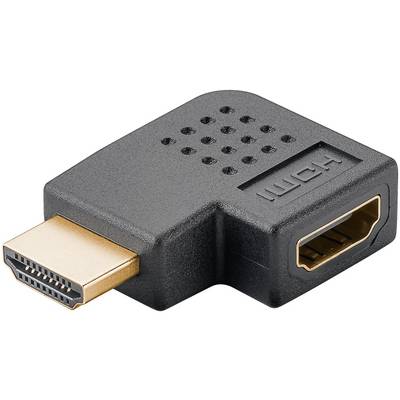 Goobay 65745 HDMI Winkeladapter 90 Grad / 8K @ 60 Hz HDMI Adapter zum seitlichen Anschluss / HDMI Buchse auf 90° Stecker-0