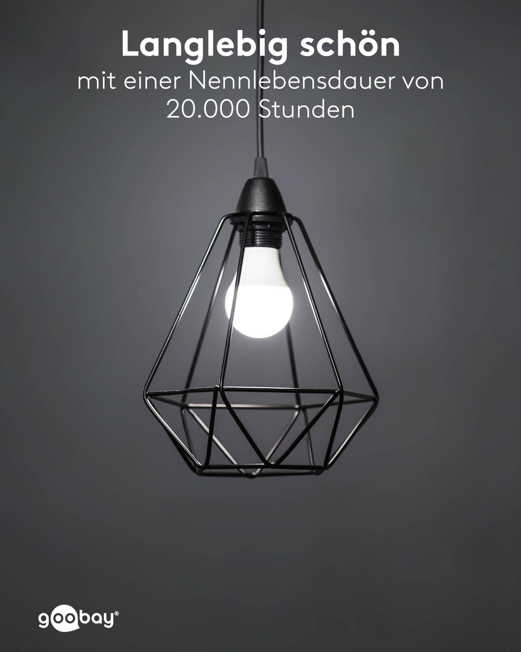 Goobay 65389 LED Glühbirne E27 Leuchtmittel 15 Watt / LED Birne warmweiß 3000 K / Sockel E27 / LED Glühlampe mattiert-5