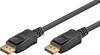 Goobay 64849 DisplayPort Kabel 2.1 Monitorkabel UHD 8K @ 60Hz VESA Zertifikat / Bildschirmkabel 40 Gbits / Schwarz / 1m