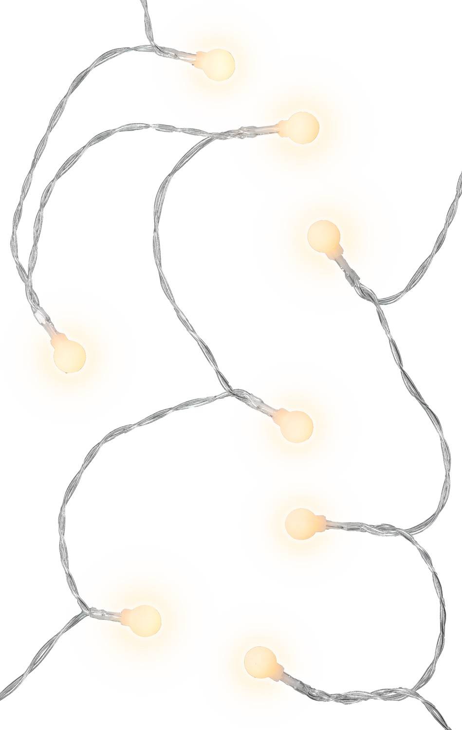 Goobay 60333 LED-Lichterkette 80 warmweiße LED mit Timer & 2 Modi Weihnachtsbeleuchtung für innen & außen, Batterie-0