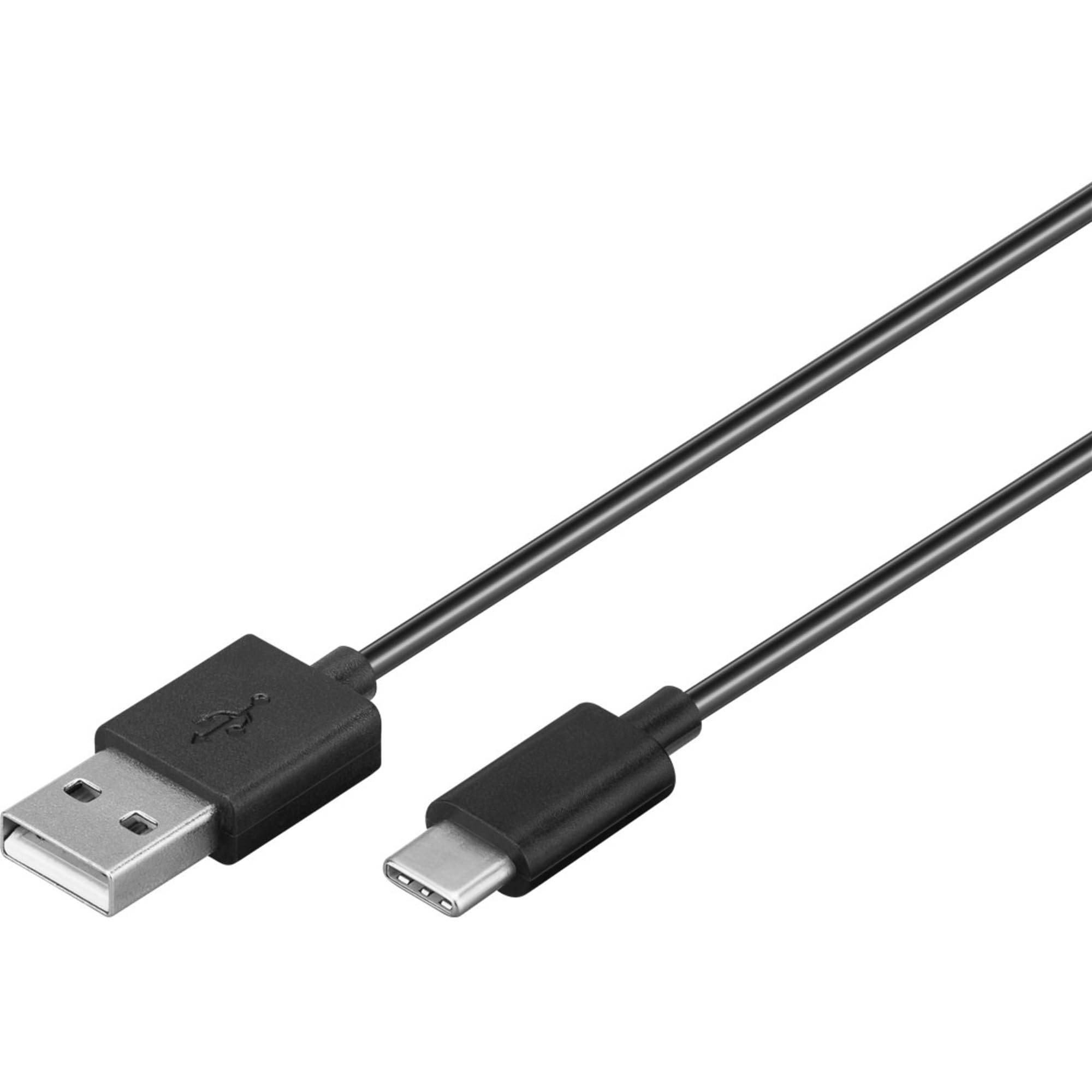 Goobay 58820 Dual Kfz Adapter Zigarettenanzünder / USB-C Ladekabel 1m / Auto Ladegerät 12W / USB-A Ladeset / Schwarz-2