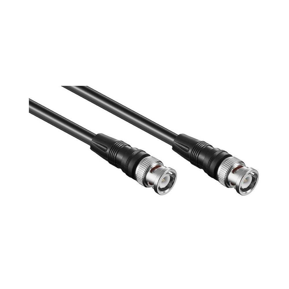 Goobay 50089 BNC Kabel RG58 Koaxialkabel BNC Stecker auf BNC Stecker 50 Ohm Koaxial Kabel Verlängerungskabel Schwarz 3m-1