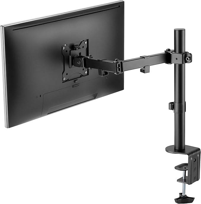 Goobay Monitorhalterung Single FLEX zur Tischmontage 43 cm (17") - 81 cm (32") Monitorarm rotier- & schwenkbar 8kg-3