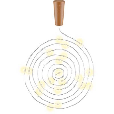 Goobay 49854 Flaschenlichterkette mit Korken 20 warmweiße LED, 5 lm Micro LED Drahtlichterkette mit Batterie, 10er Pack-0