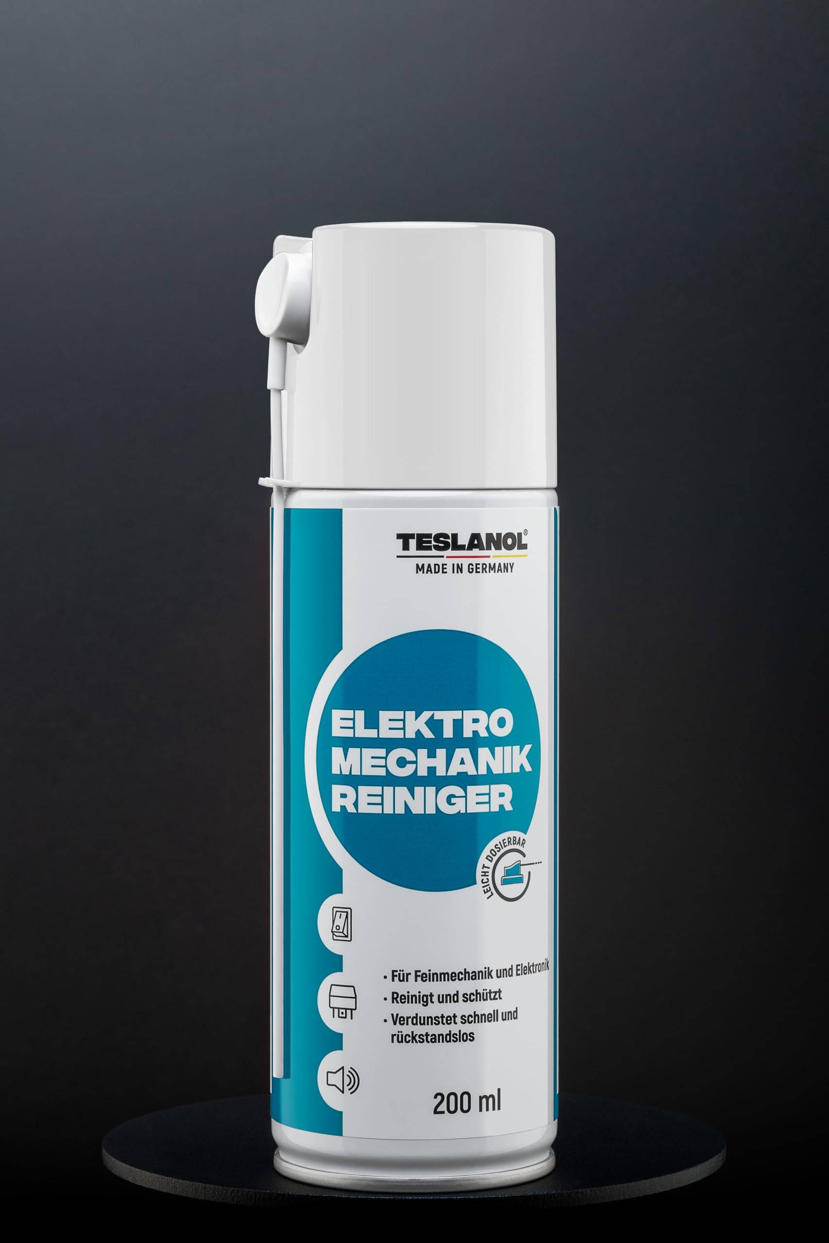 Teslanol 26017 Elektro Mechanik Reinigungsspray für elektrische Kontakte & Schalter Kontaktspray für Öl & Fett 200 ml-2