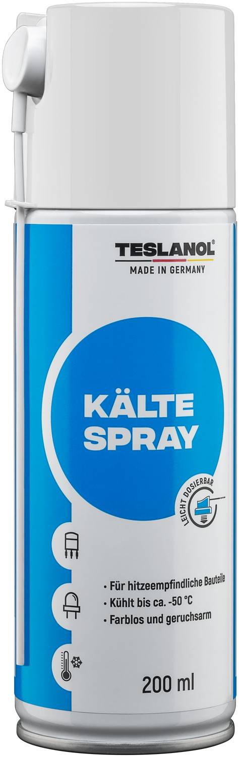 Teslanol 26033 Kältespray zur Kühlung von hitzeempfindlichen Bauteilen Kälteschockspray Kühlspray Spraydose 200 ml-0