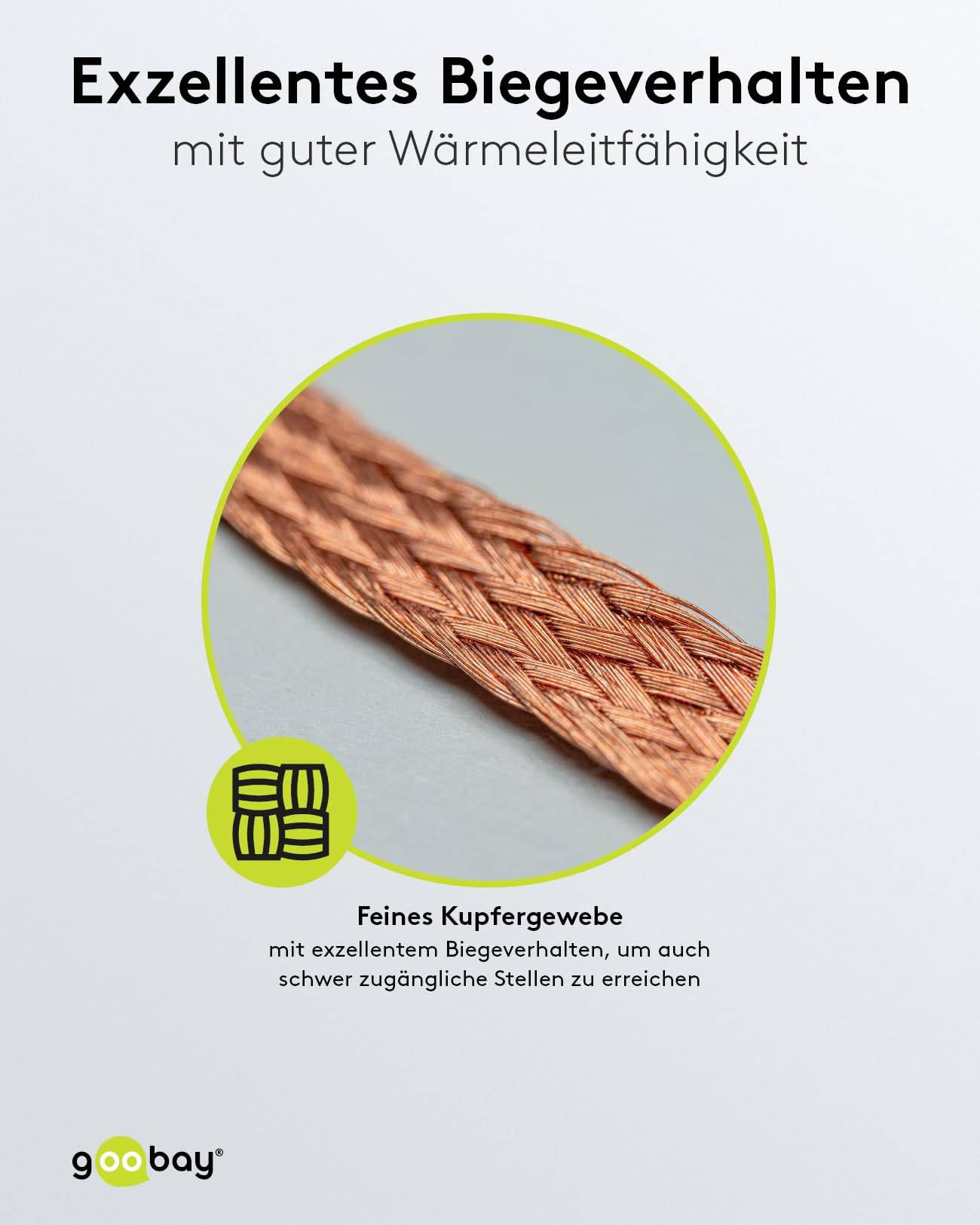 Goobay 45245 Entlötlitze 1.00 mm, reines Kupfer, Entlötdraht zur Entfernung von Lötzinn an Lötstellen, 1.5 m Spule-3