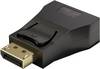 Goobay 63489 DisplayPort auf VGA Adapter / 15 polig Adapterstecker / DP zu VGA Konverter für Monitor Laptop TV / Schwarz