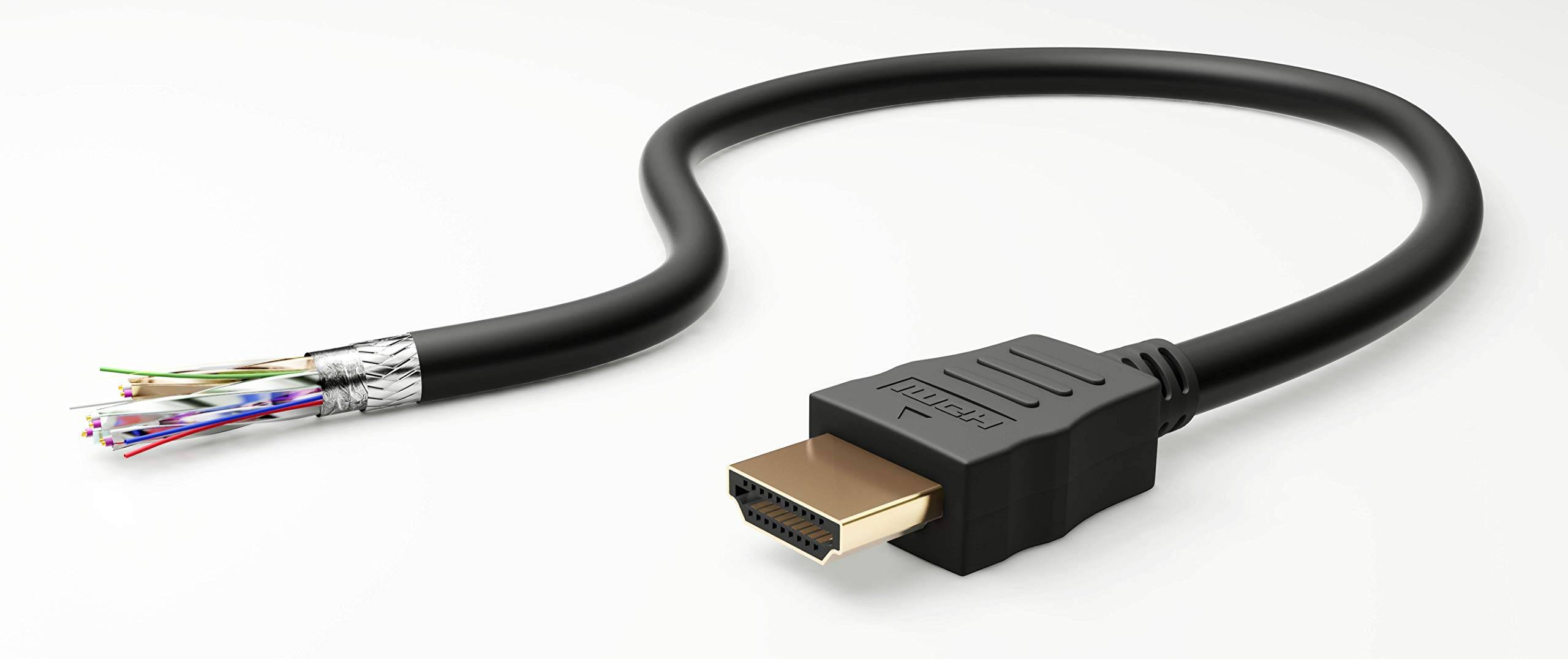 Goobay 47575 Ultra High Speed HDMI Kabel Ethernet UHD 8K @ 60Hz Kupfer ARC HDMI Anschlusskabel Monitorkabel Schwarz 3m-1