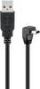 Goobay 93971 USB 2.0 auf 90 Grad USB 2.0 Mini Typ B Kabel / 480 Mbits / Mini B USB Stecker Adapterkabel / Schwarz / 1,8m