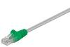 Goobay 68609 CAT 5e Crossover Netzwerkkabel U/UTP RJ45 Stecker 100 MHz LAN Kabel gekreuzt CCA Patchkabel / Grau / 0,25m
