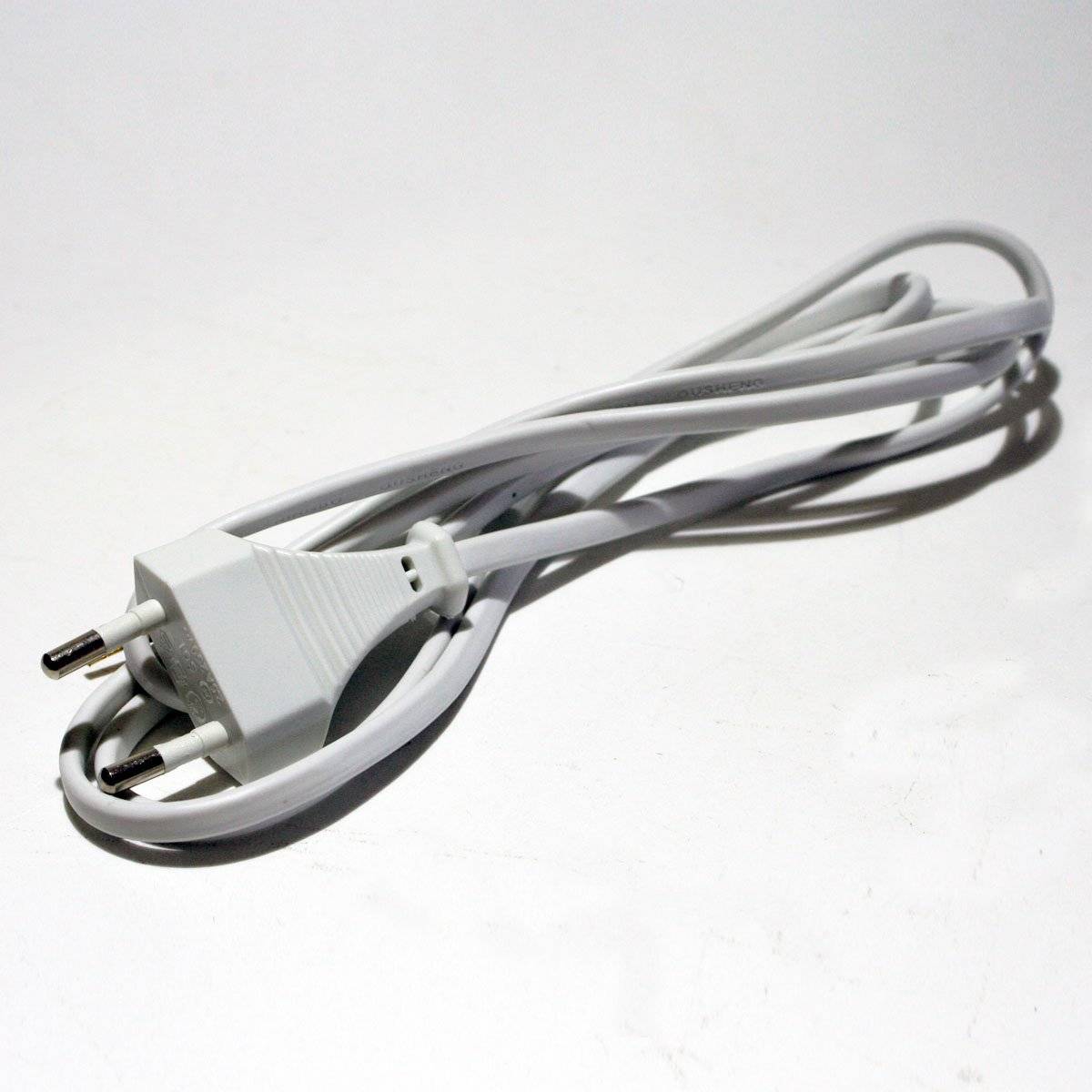 Goobay 51345 Netzkabel 2 polig / Eurostecker CEE 7/16 & offene Enden / Stromkabel Aderendhülsen Eurokabel / Weiß / 1,5m-1