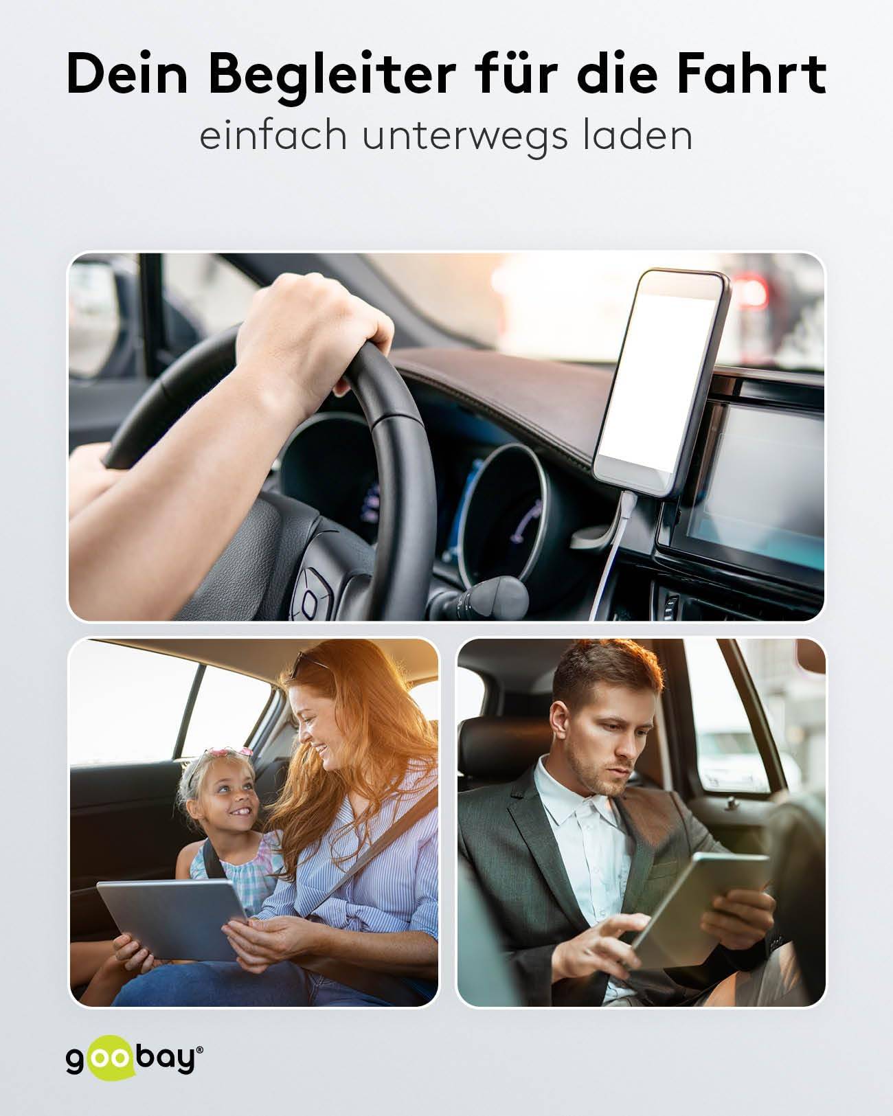 Goobay 59705 Dual USB Schnellladegerät PD Zigarettenanzünder / 30W Auto Ladegerät USB-C Mini Ladestecker 12V / Schwarz-3