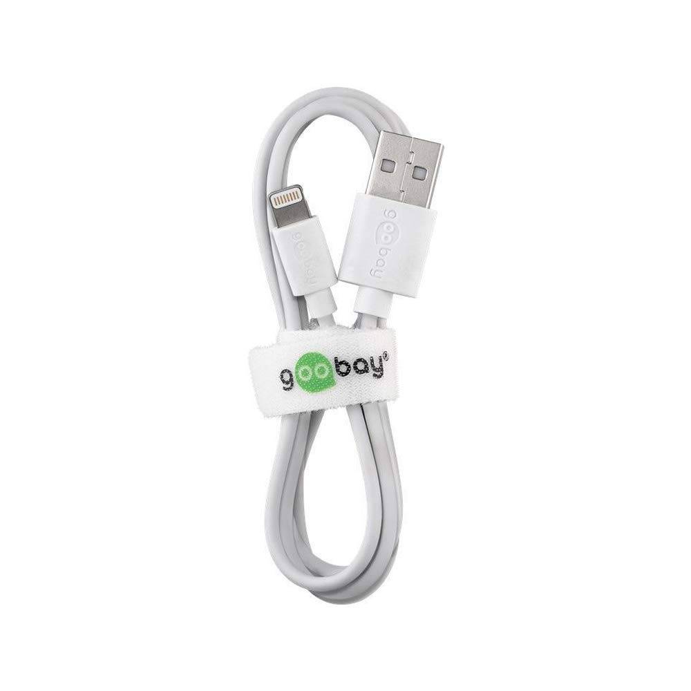 Goobay 72909 Lightning Kabel Apple Ladekabel iPhone Lightning auf USB A Kabel High Speed MFi iphoneladekabel Weiß 3m-2