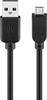 Goobay 93921 USB A auf Micro USB B Kabel 480 Mbits Ladekabel USB 2.0 zu Micro USB Stecker Adapterkabel / Schwarz / 5m