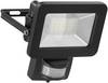 Goobay 53879 LED Außenstrahler Bewegungsmelder 20W / PIR Sensor / 1700lm Neutralweiß Scheinwerfer Außenleuchte / Schwarz