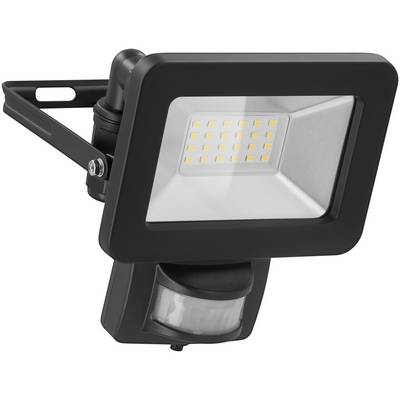 Goobay 53879 LED Außenstrahler Bewegungsmelder 20W / PIR Sensor / 1700lm Neutralweiß Scheinwerfer Außenleuchte / Schwarz-0