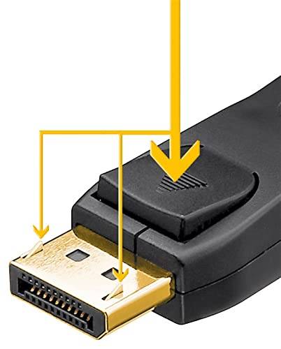 Goobay 64799 DisplayPort Kabel 1.4 Gaming Monitorkabel / UHD 8K @ 60Hz / DP Bildschirmkabel 32,4 Gbit/s / Schwarz / 3m-1