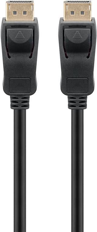 Goobay 64799 DisplayPort Kabel 1.4 Gaming Monitorkabel / UHD 8K @ 60Hz / DP Bildschirmkabel 32,4 Gbit/s / Schwarz / 3m-3