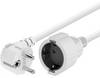 Goobay 93091 Verlängerungskabel mit Schutzkontaktstecker 250V Schutzkontakt 2 Meter Stromkabel Verlängerung Weiß 2m