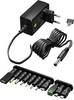 Goobay 64568 Universal Netzteil 3-12V Ladegerät 11 Adapter USB & DC Steckernetzteil max. 12W / 1A Netzadapter / Schwarz